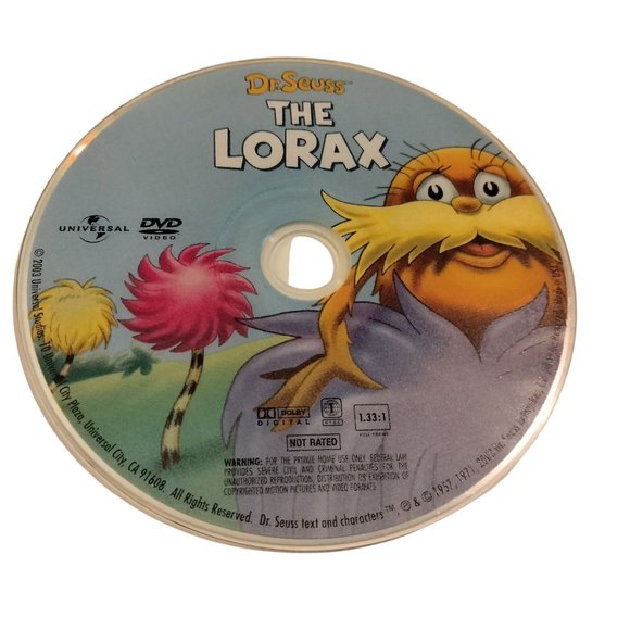 DR Seuss The Lorax Ecology Global Warming Earth Day  DVD - Picture 3 of 3